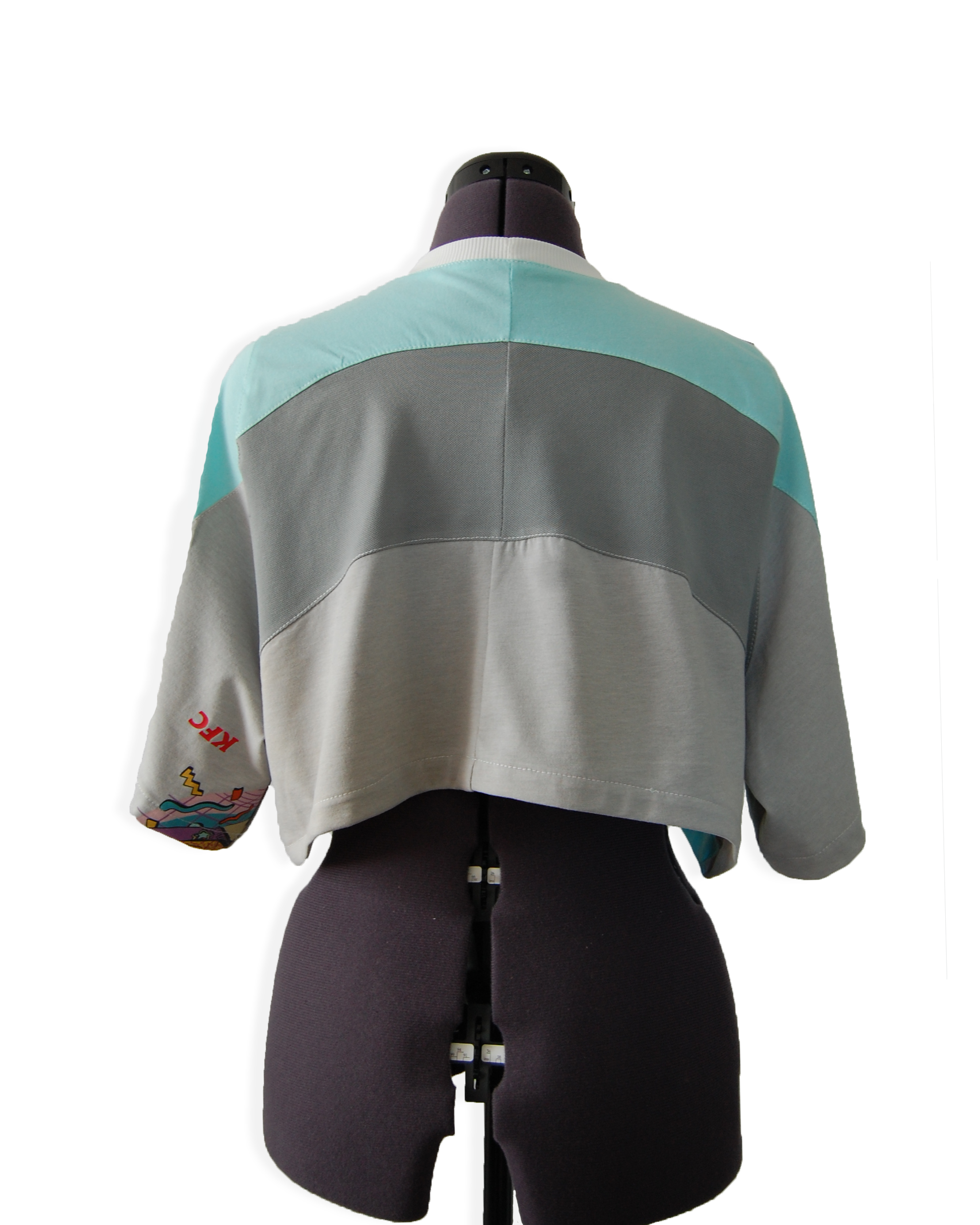 Lexy - Upcycled Boxy Fit Cropped Tee - UK 10