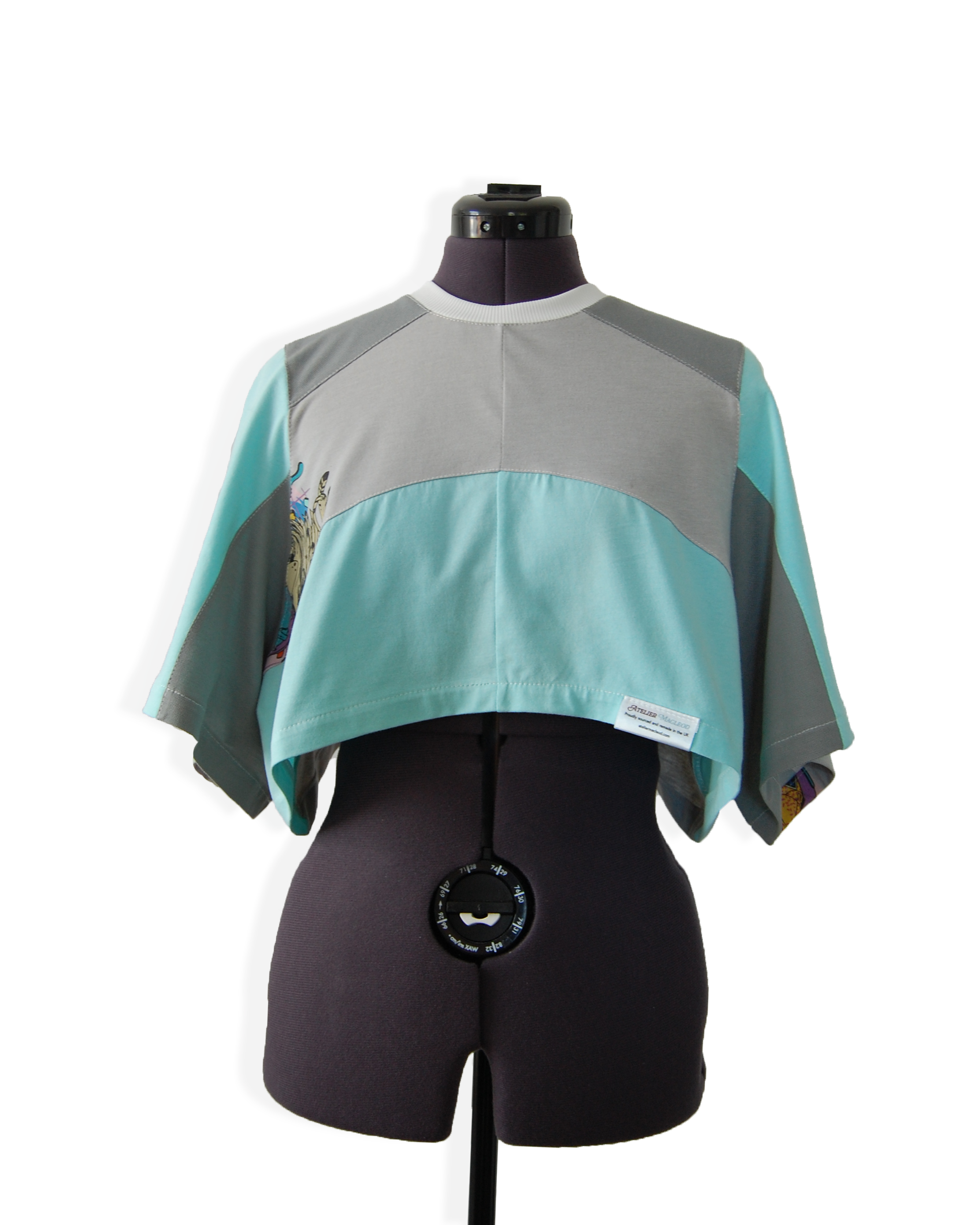 Lexy - Upcycled Boxy Fit Cropped Tee - UK 10