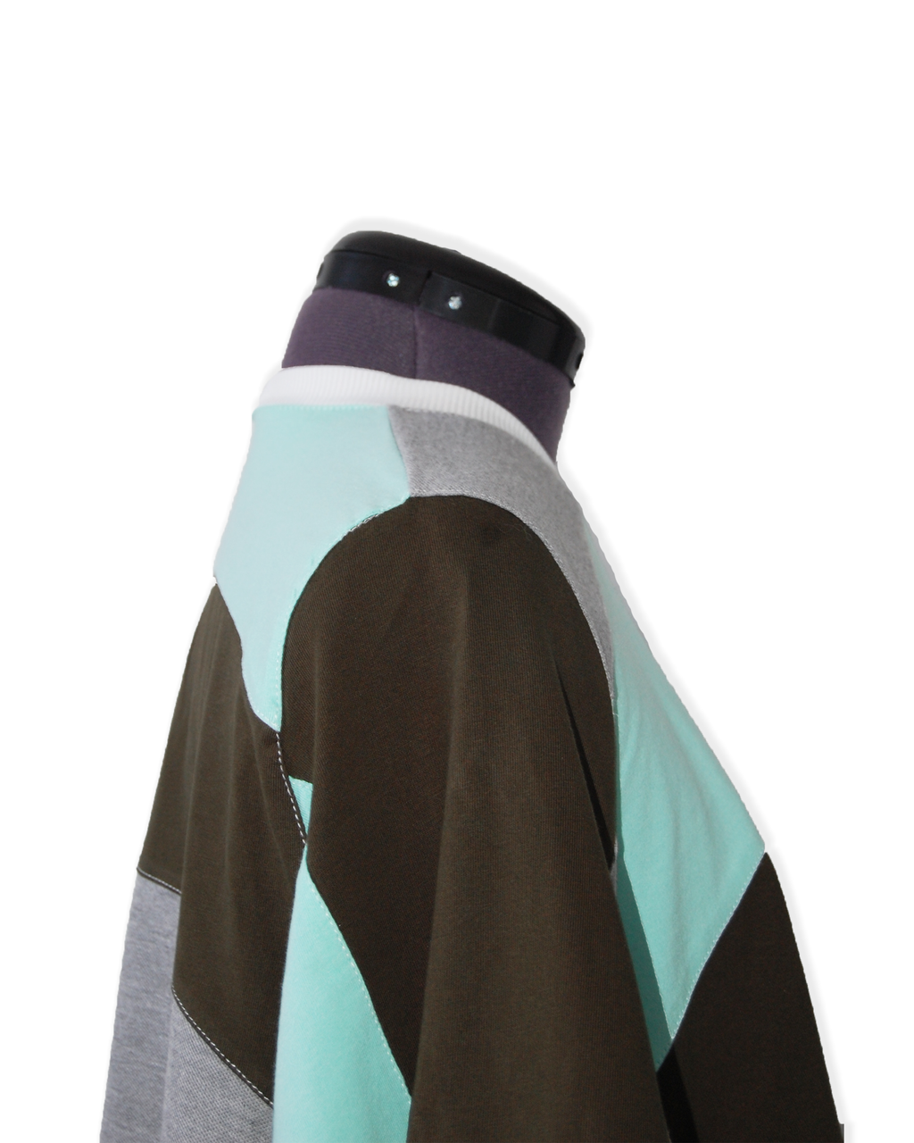 Aquamarine Dream - Upcycled Boxy Fit Cropped Tee - SIZE 14