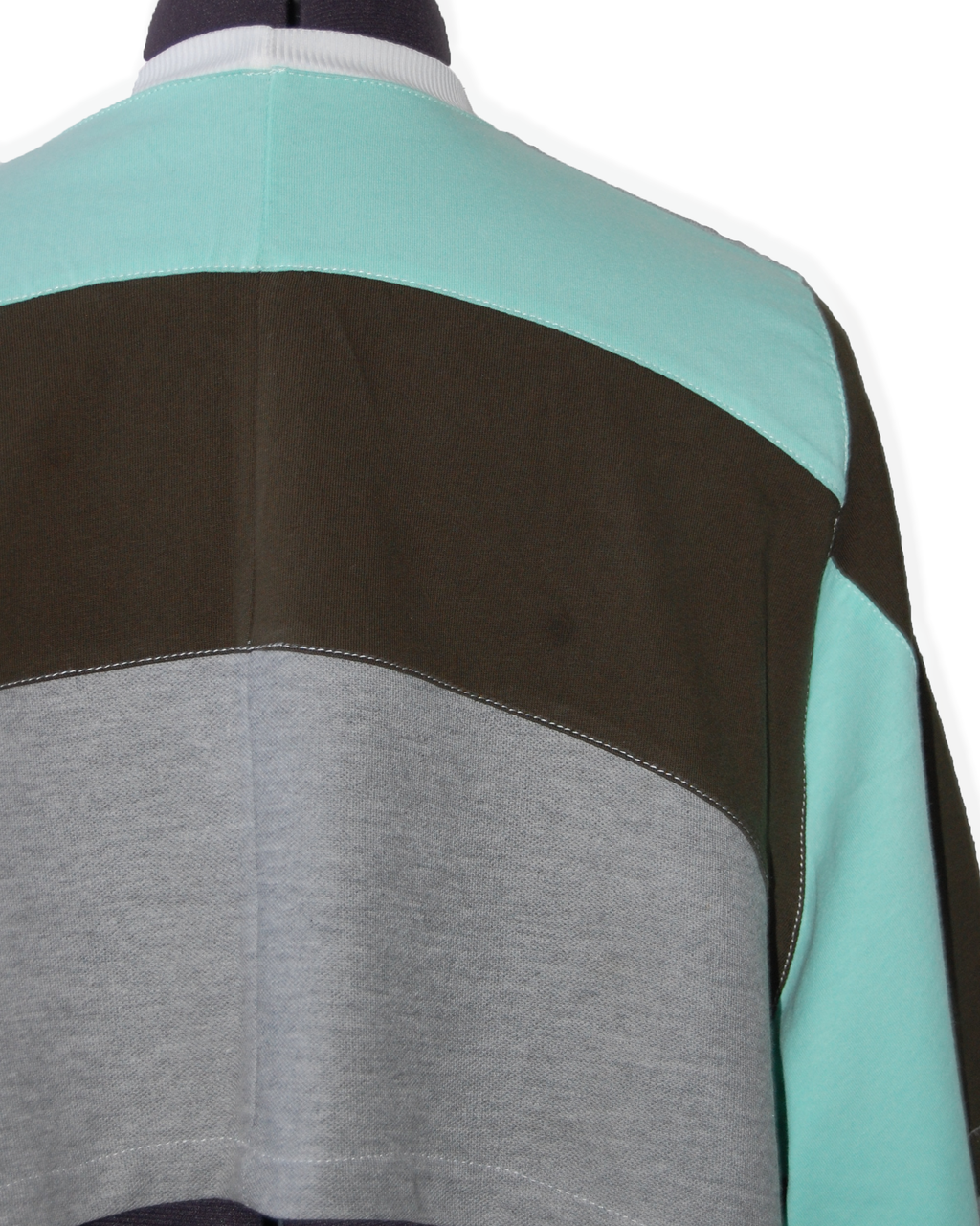 Aquamarine Dream - Upcycled Boxy Fit Cropped Tee - SIZE 14