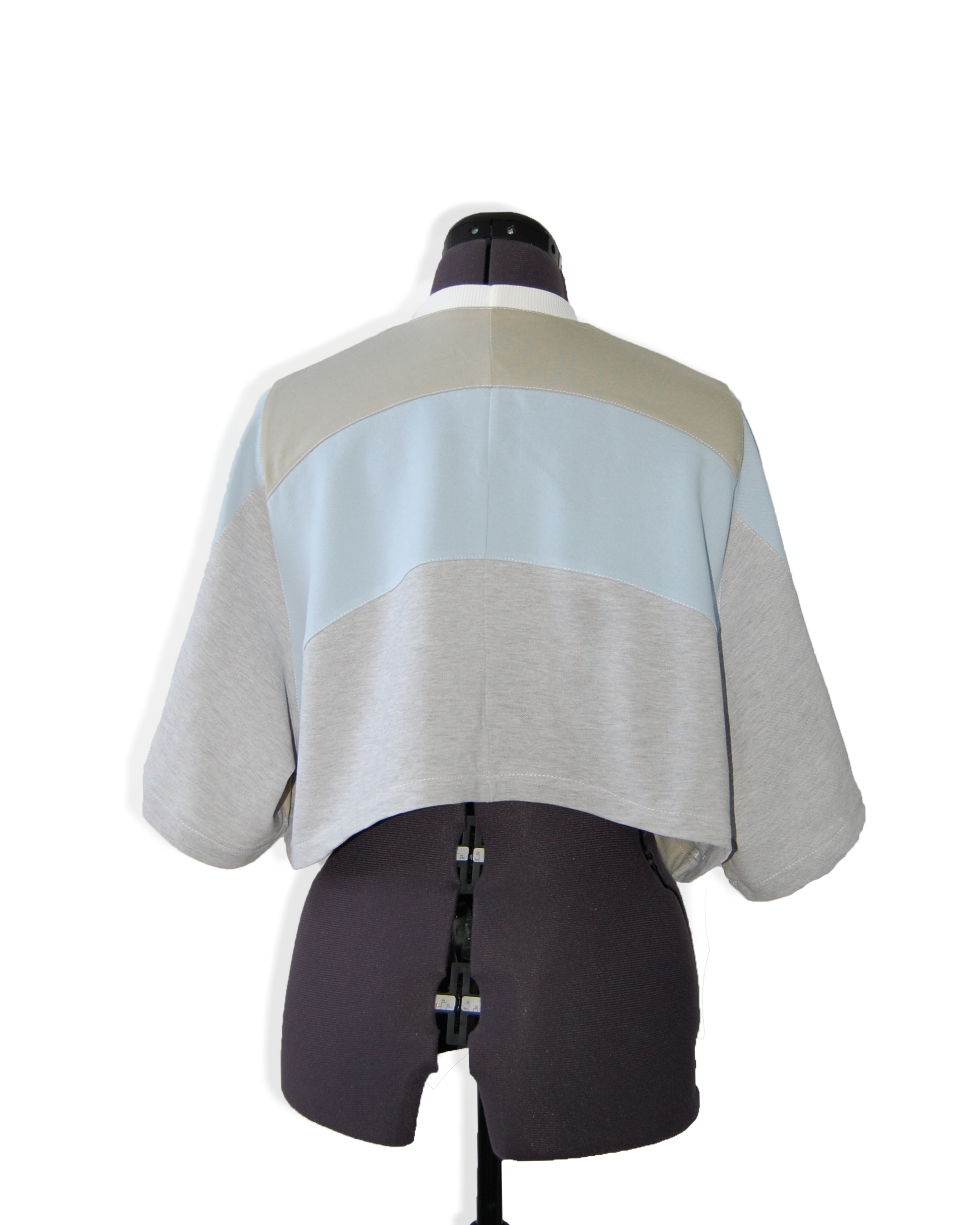 Little Cloud - Upcycled Boxy Fit Cropped Tee - UK 12