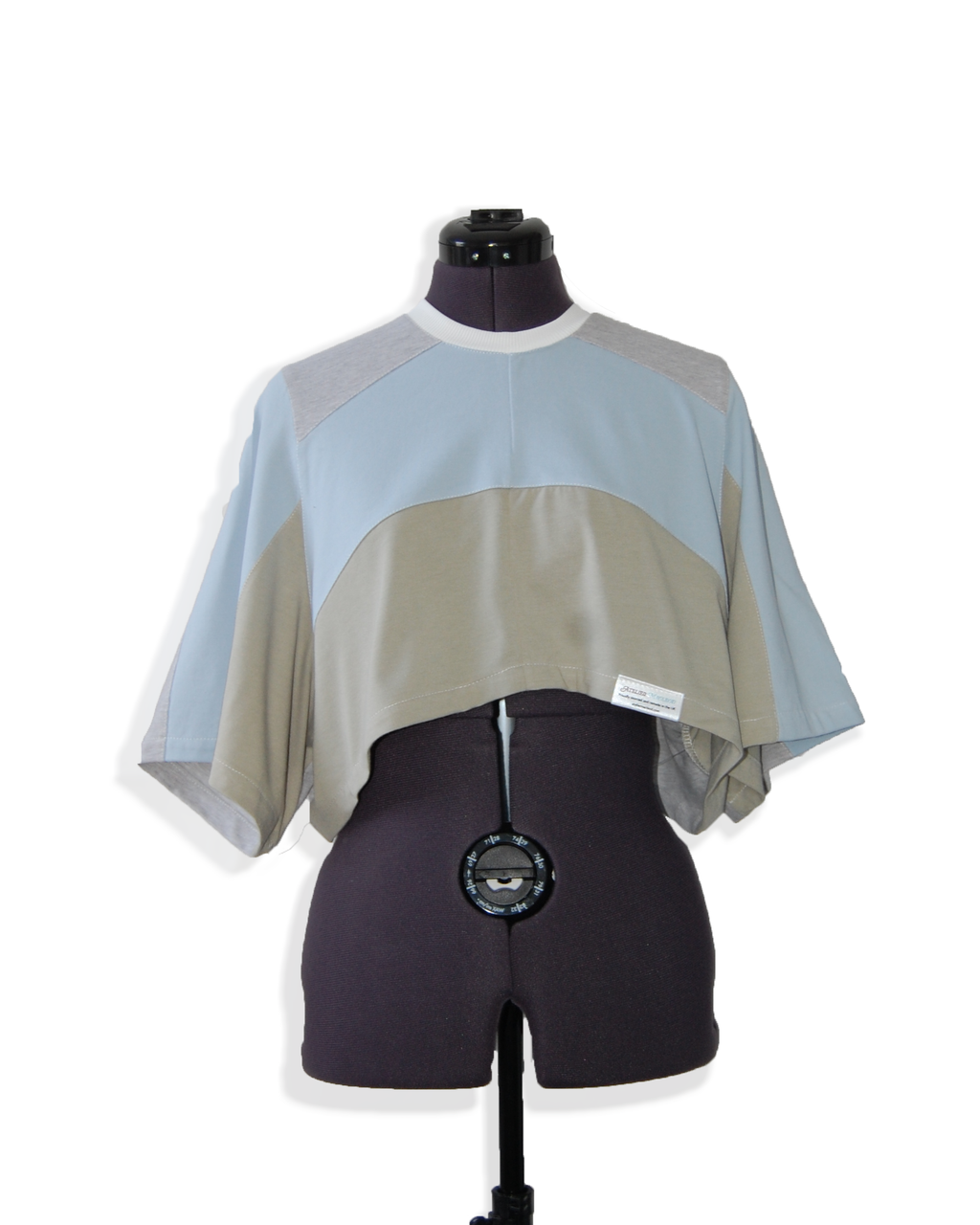 Little Cloud - Upcycled Boxy Fit Cropped Tee - UK 12