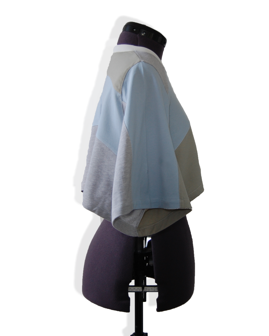 Little Cloud - Upcycled Boxy Fit Cropped Tee - UK 12