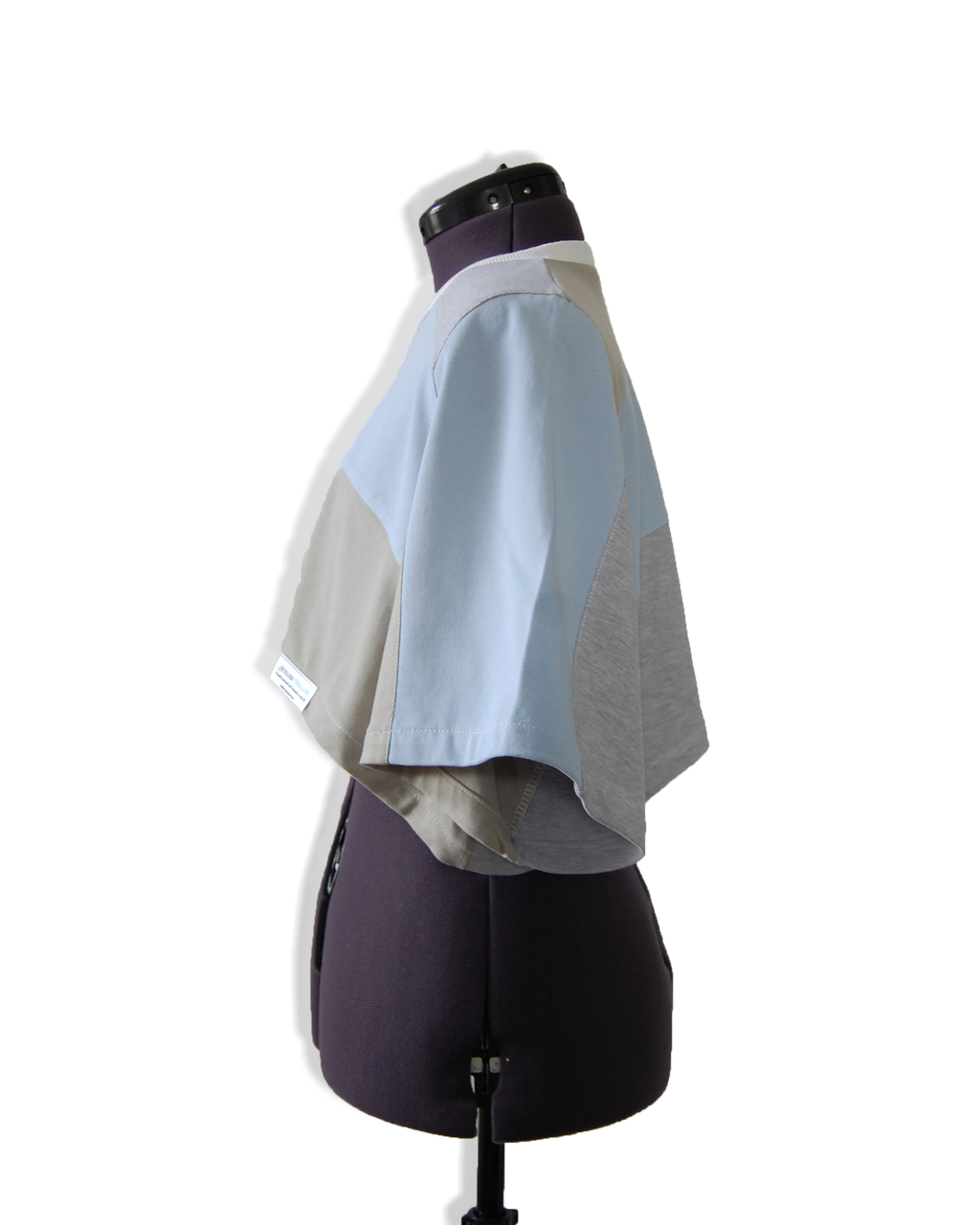 Little Cloud - Upcycled Boxy Fit Cropped Tee - UK 12