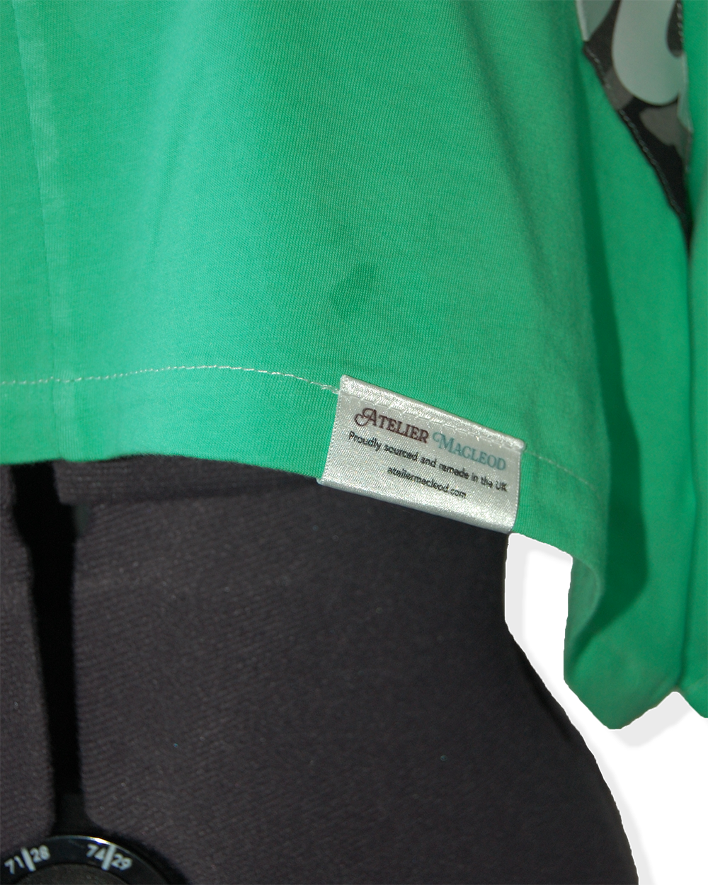 Green Warrior - Upcycled Boxy Fit Cropped Tee - UK 12