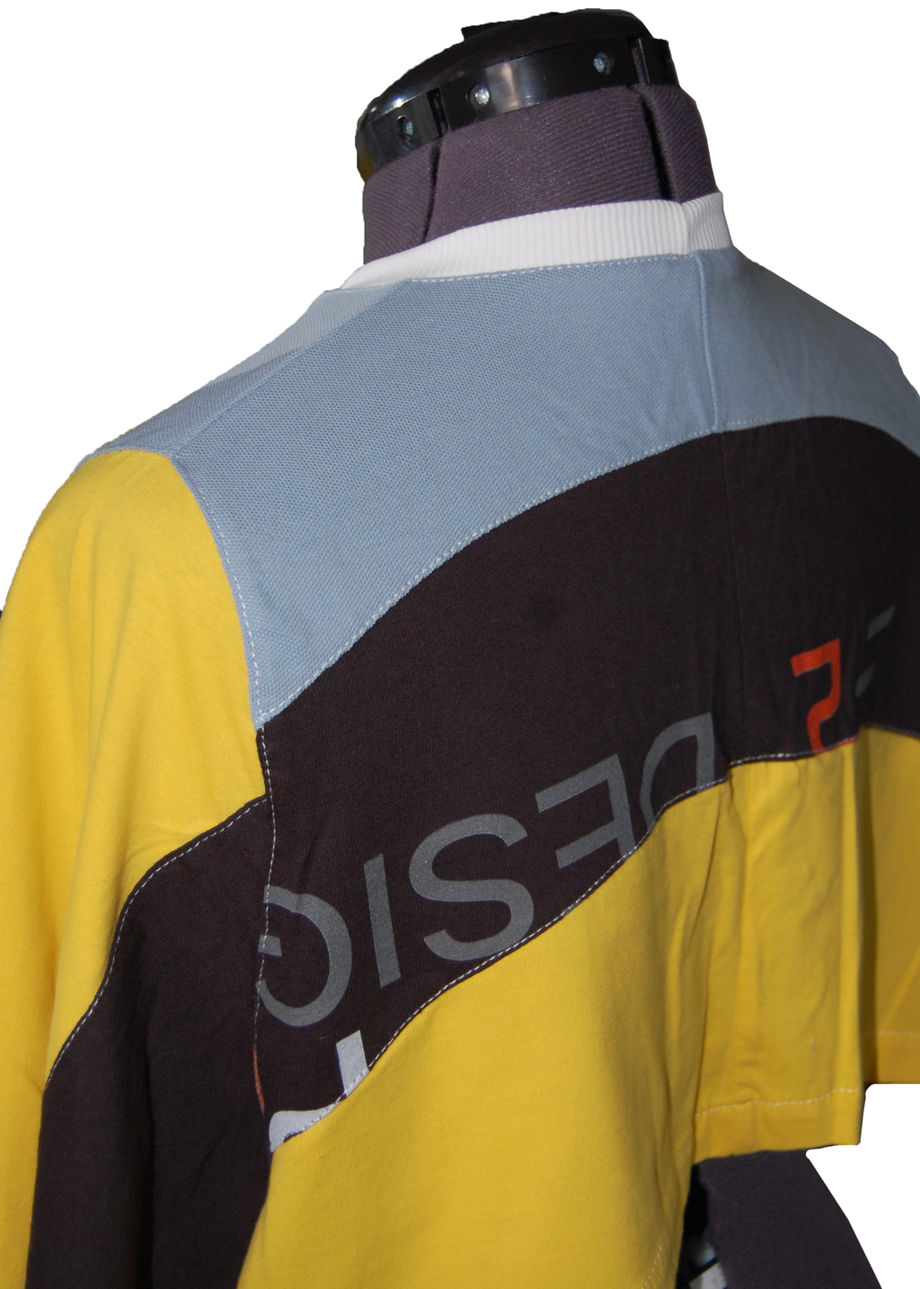 Dami's Yellow Tee - Upcycled Boxy Fit Cropped Tee - UK 10