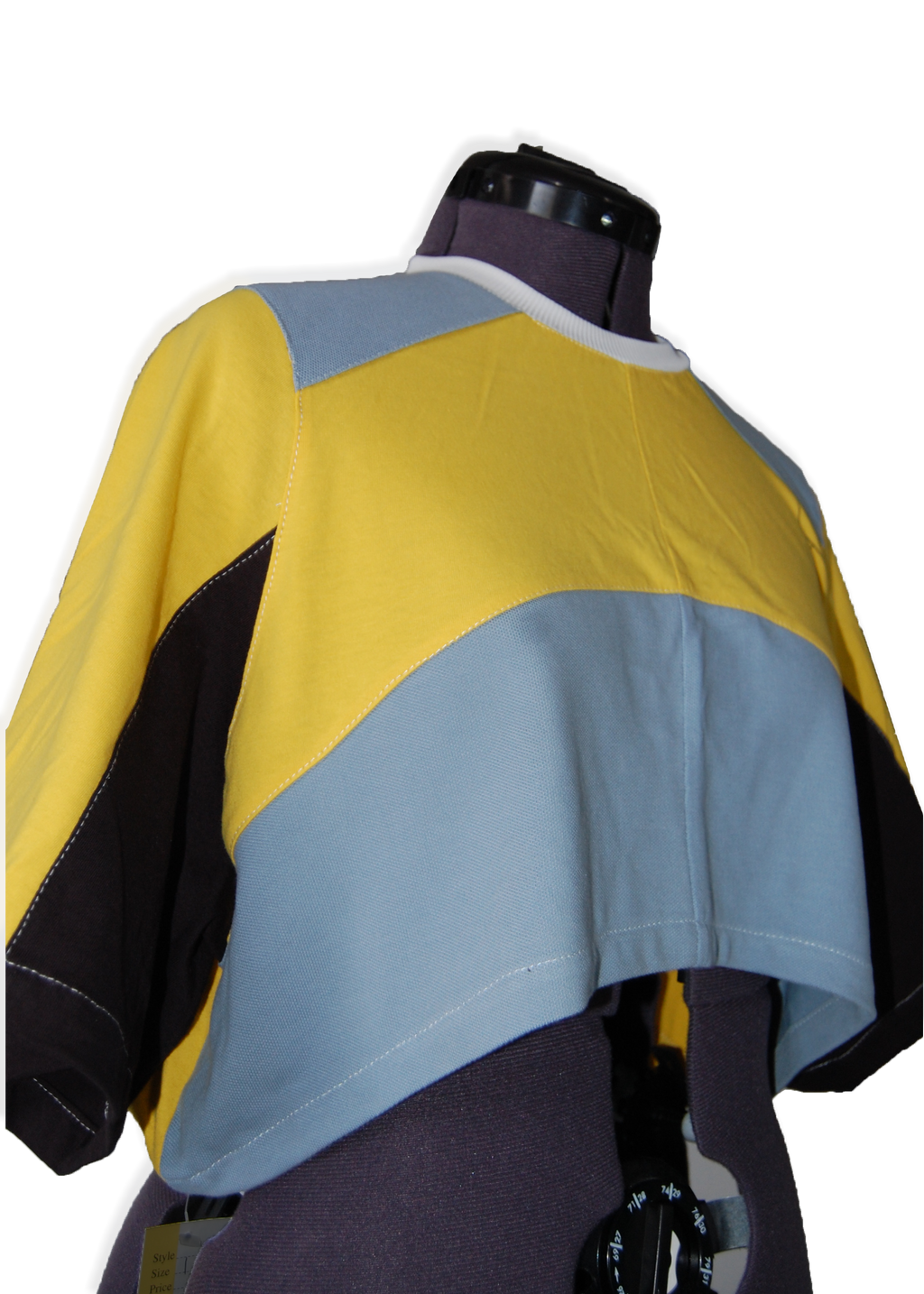 Dami's Yellow Tee - Upcycled Boxy Fit Cropped Tee - UK 10