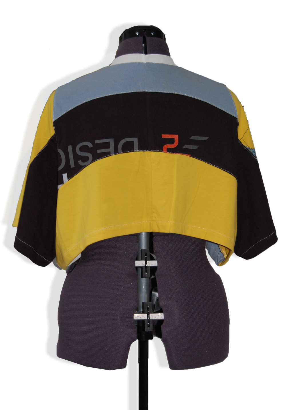 Dami's Yellow Tee - Upcycled Boxy Fit Cropped Tee - UK 10