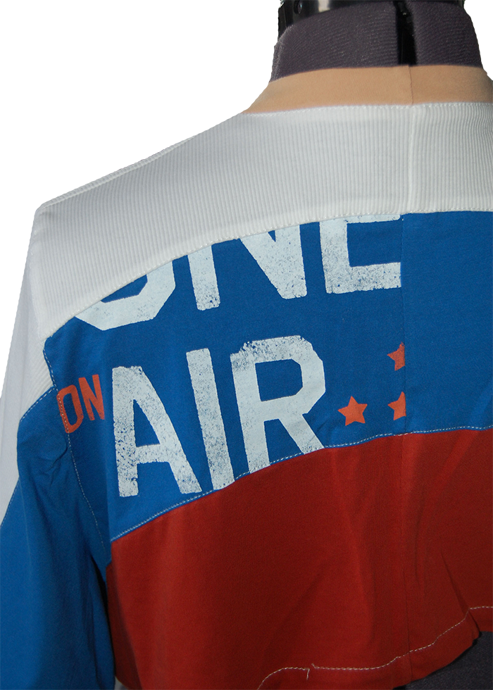 Mac's Upcyled Tee - Upcycled Boxy Fit Cropped Tee - Size 8